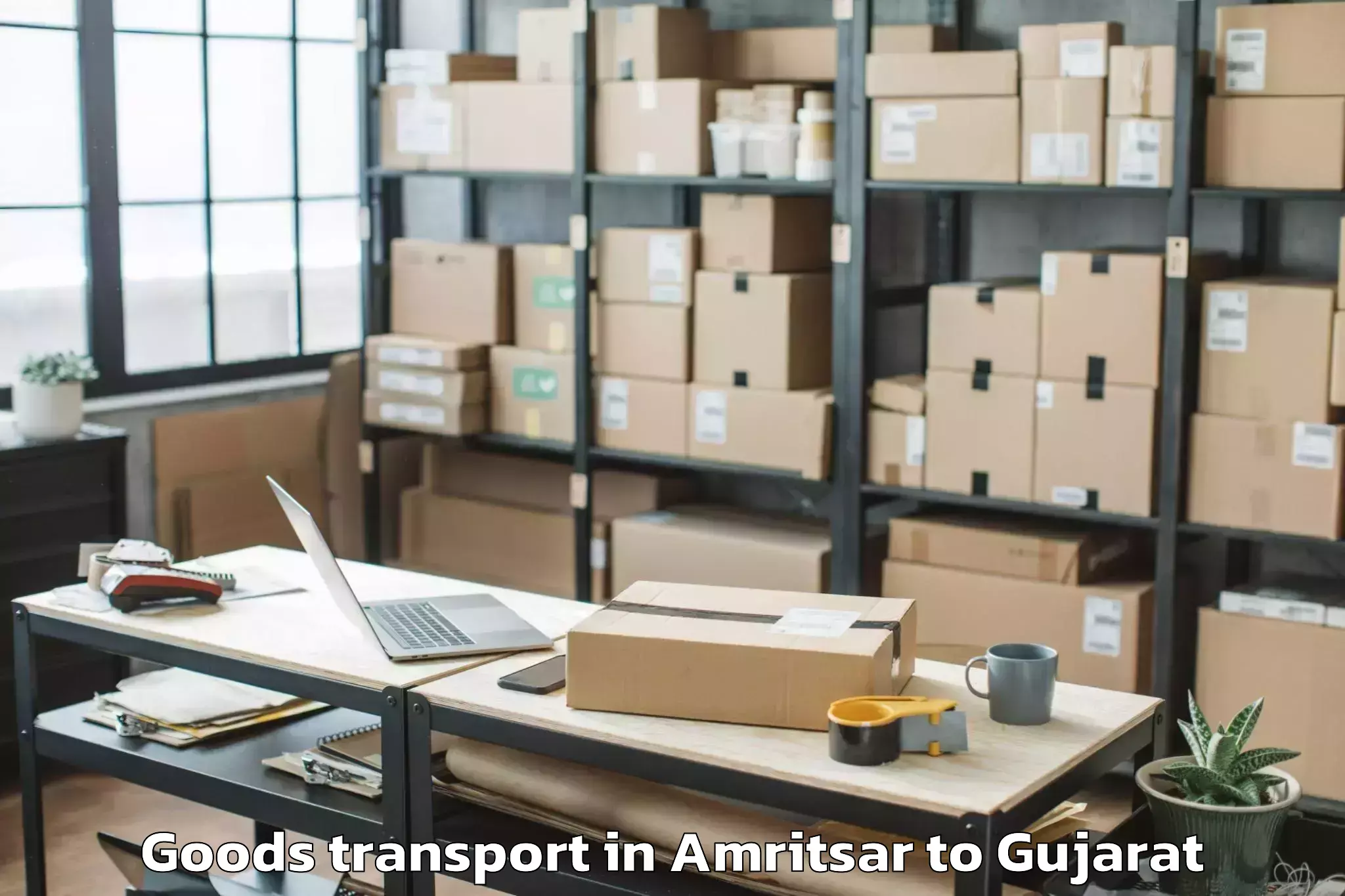 Book Amritsar to Vartej Goods Transport Online